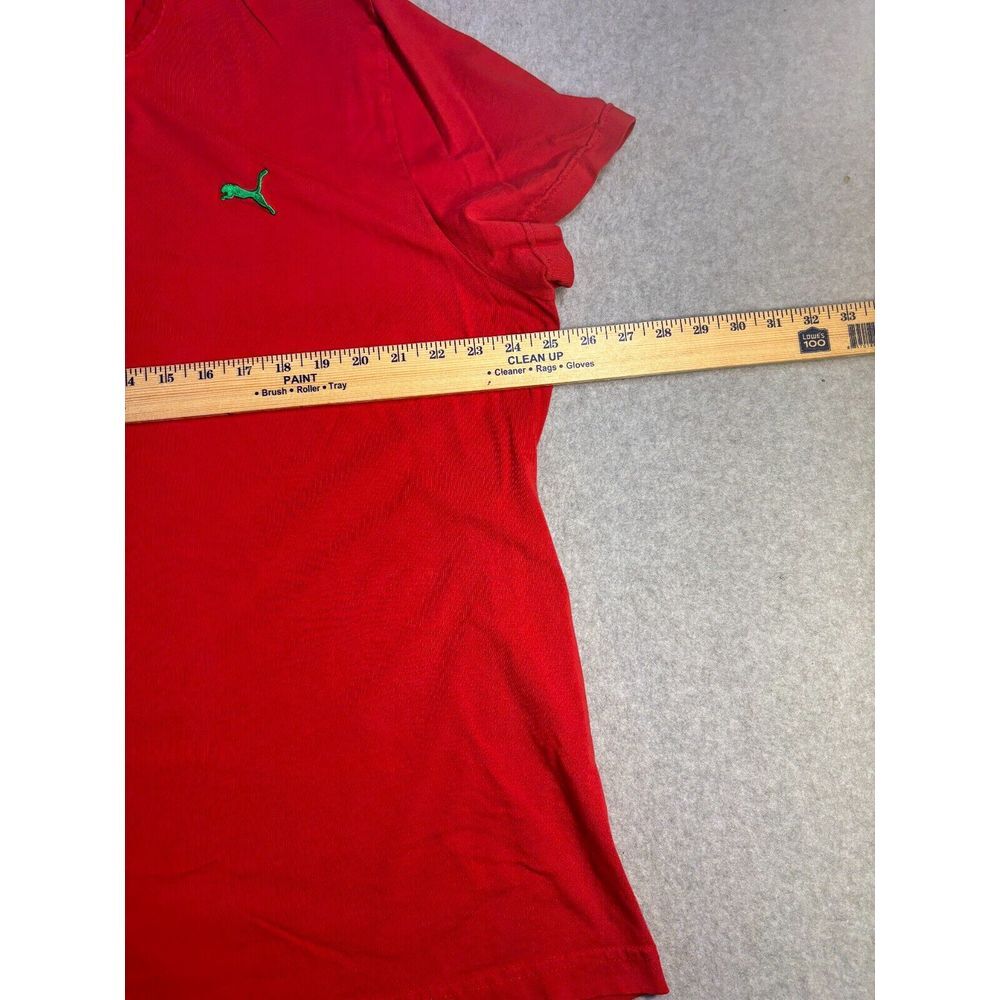 Ghana National PUMA Shirt Football Men 2XL Red Short Sleeve V Neck Logo Pullover - Picture 5 of 5